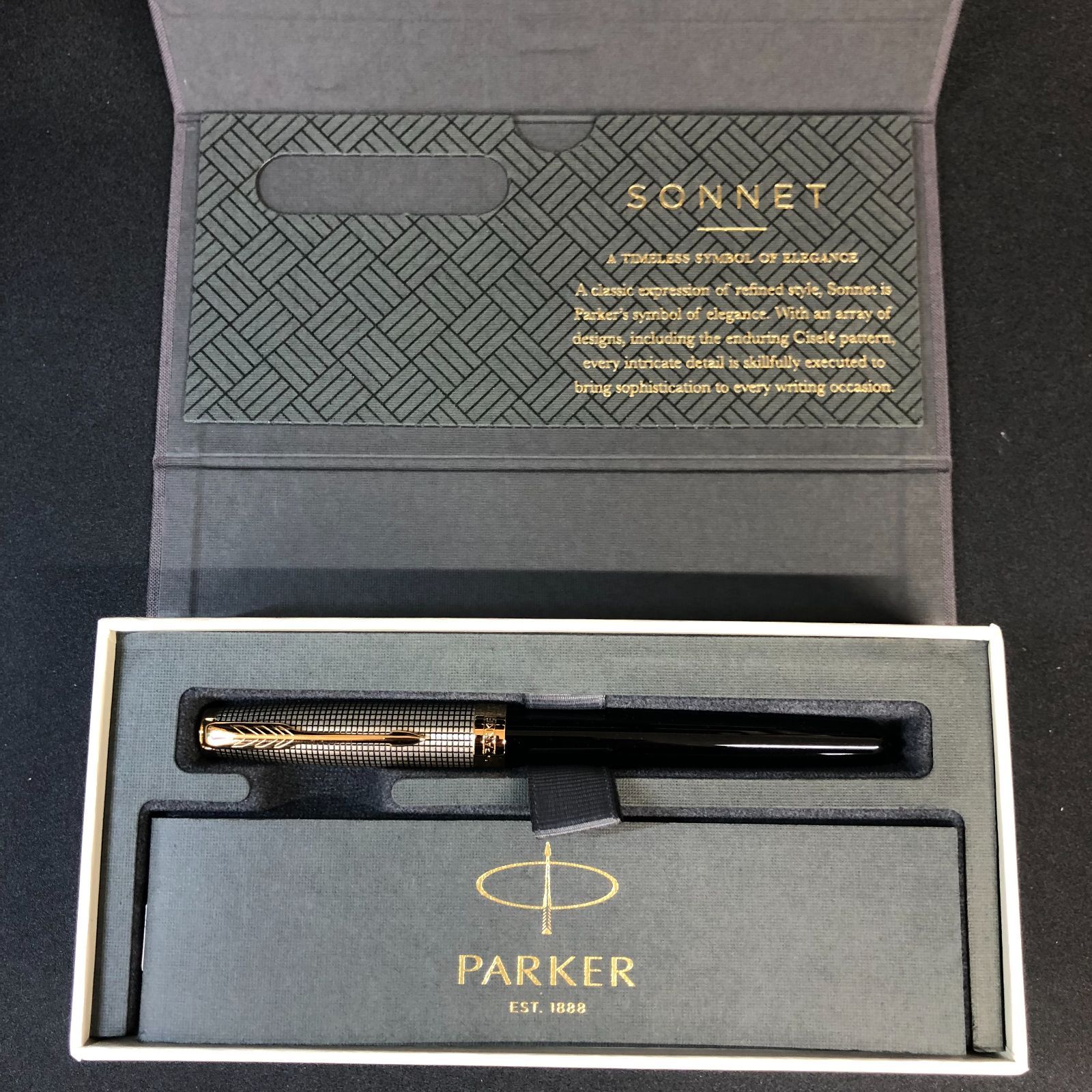 PARKER パーカー 万年筆　ソネット シズレ ペン先18K SV925 PARKER パーカー 万年筆 ソネット シズレ MD925 ペン先：M（中字