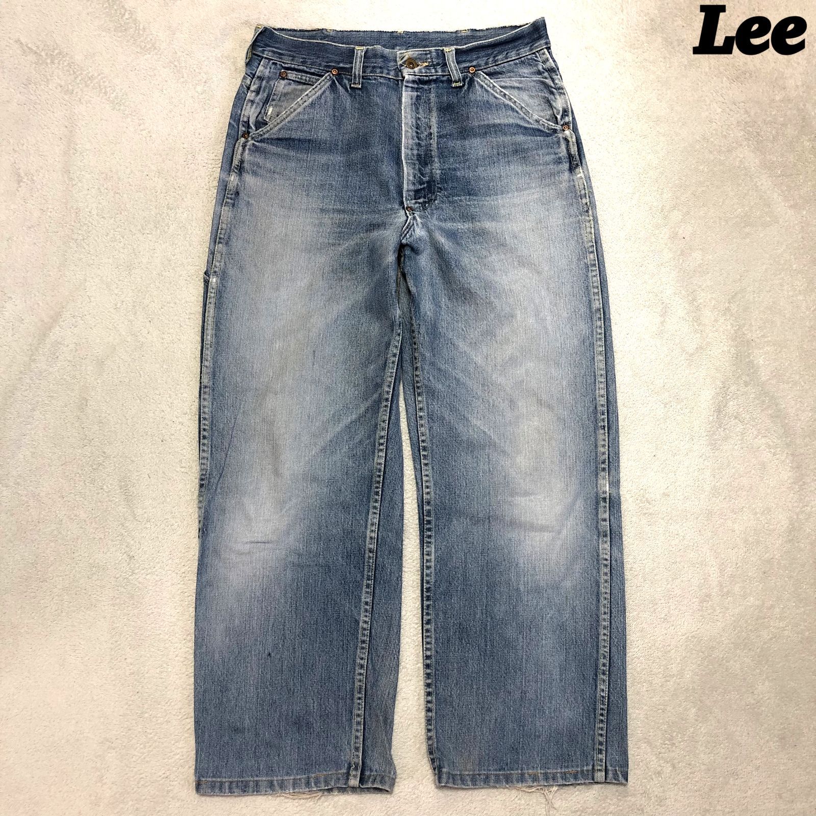 70s Lee USA製 ヴィンテージ Lee 70s ヴィンテージデニム 濃紺 42TALON ヒゲ ハチノスUSA製