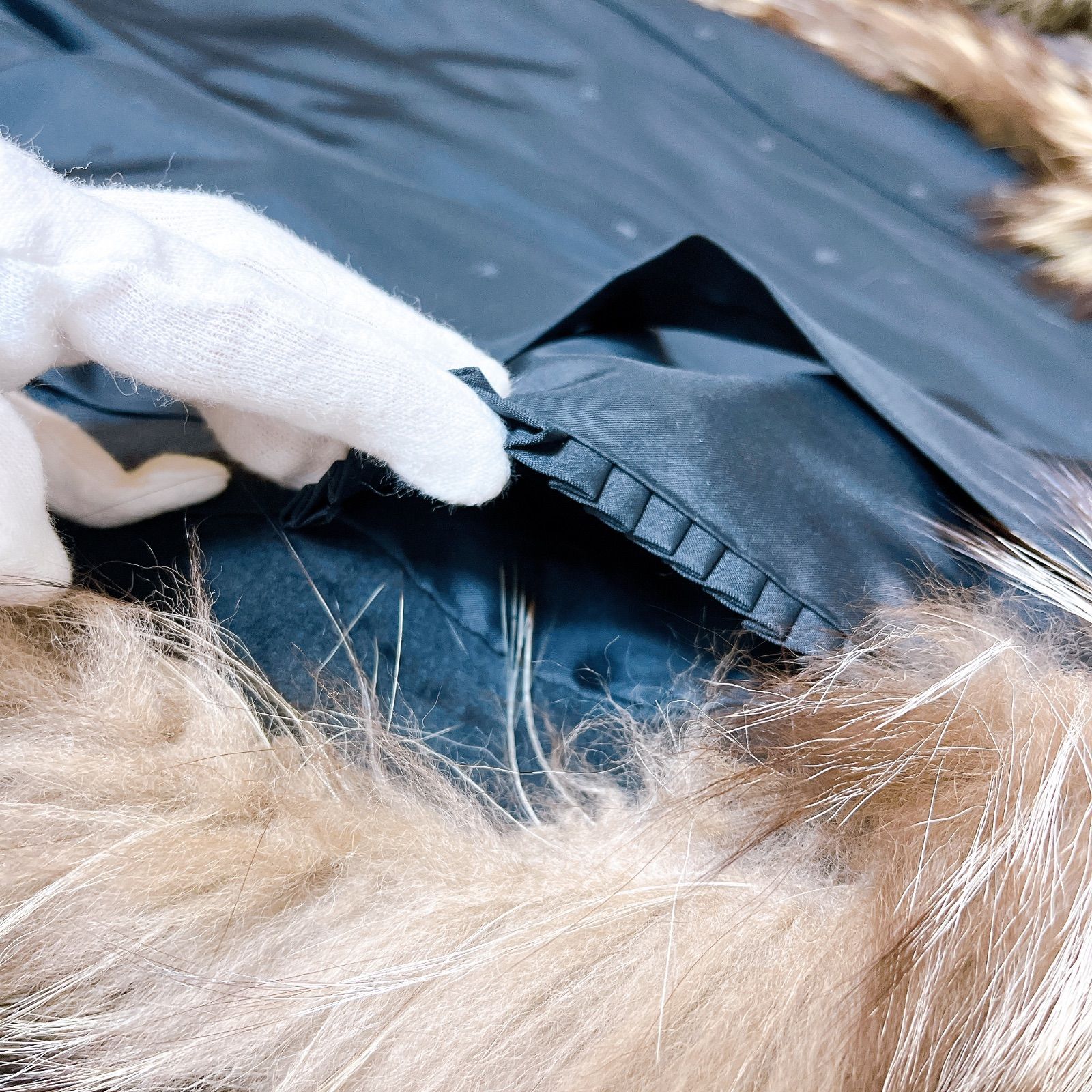 毛皮コート サガフォックス 銀タグ ミドル ボリューム 肉厚 GULLKHAN_COM