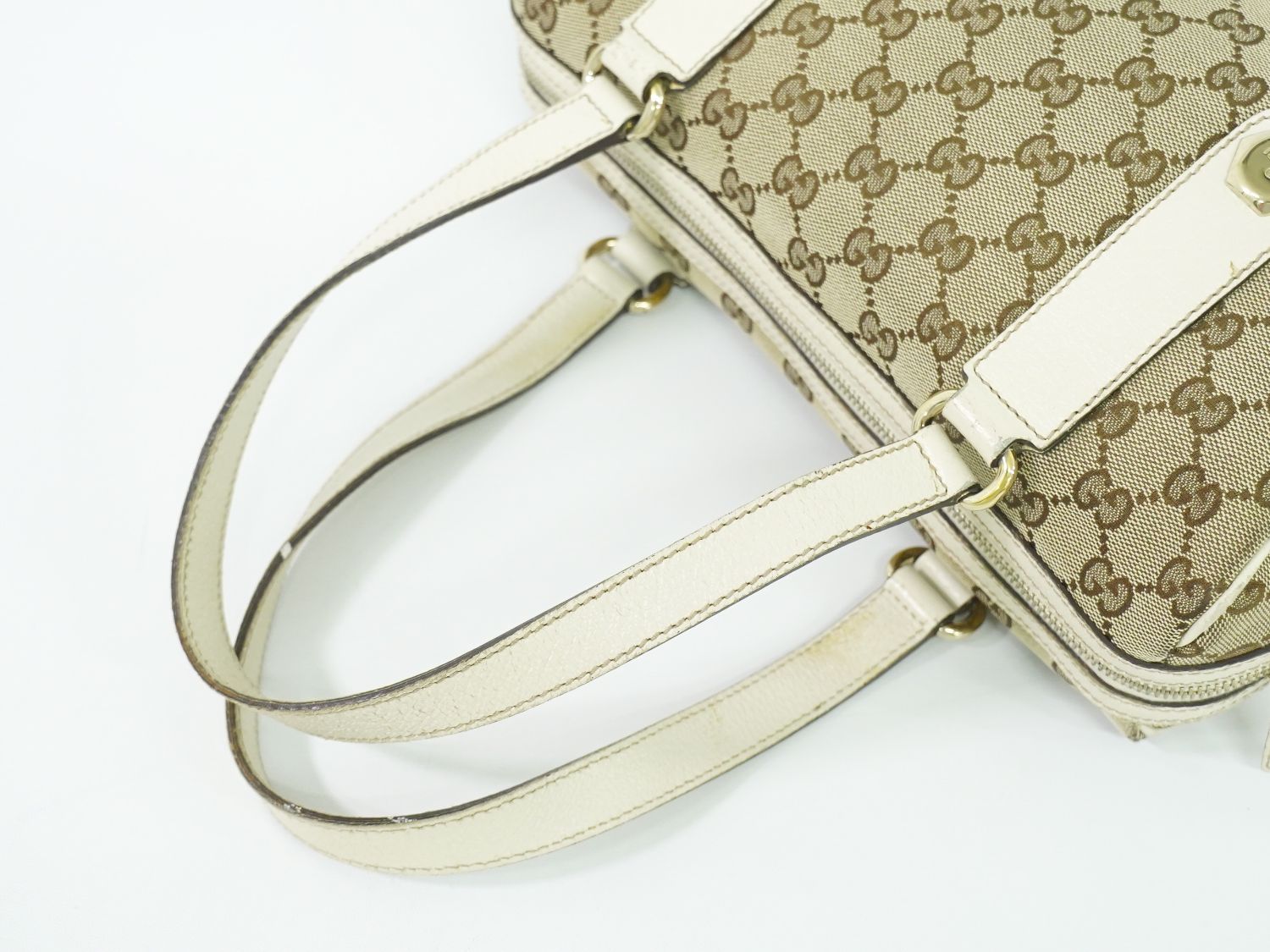 本物 グッチ GUCCI GGキャンバス ミニ ボストンバッグ