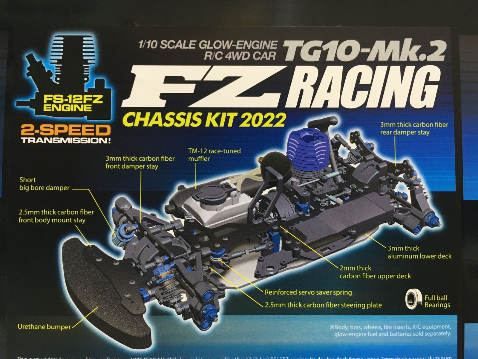 送料無料※ TAMIYA 1/10 エンジンRC 4WDカー TG10-Mk.2 FZレーシング