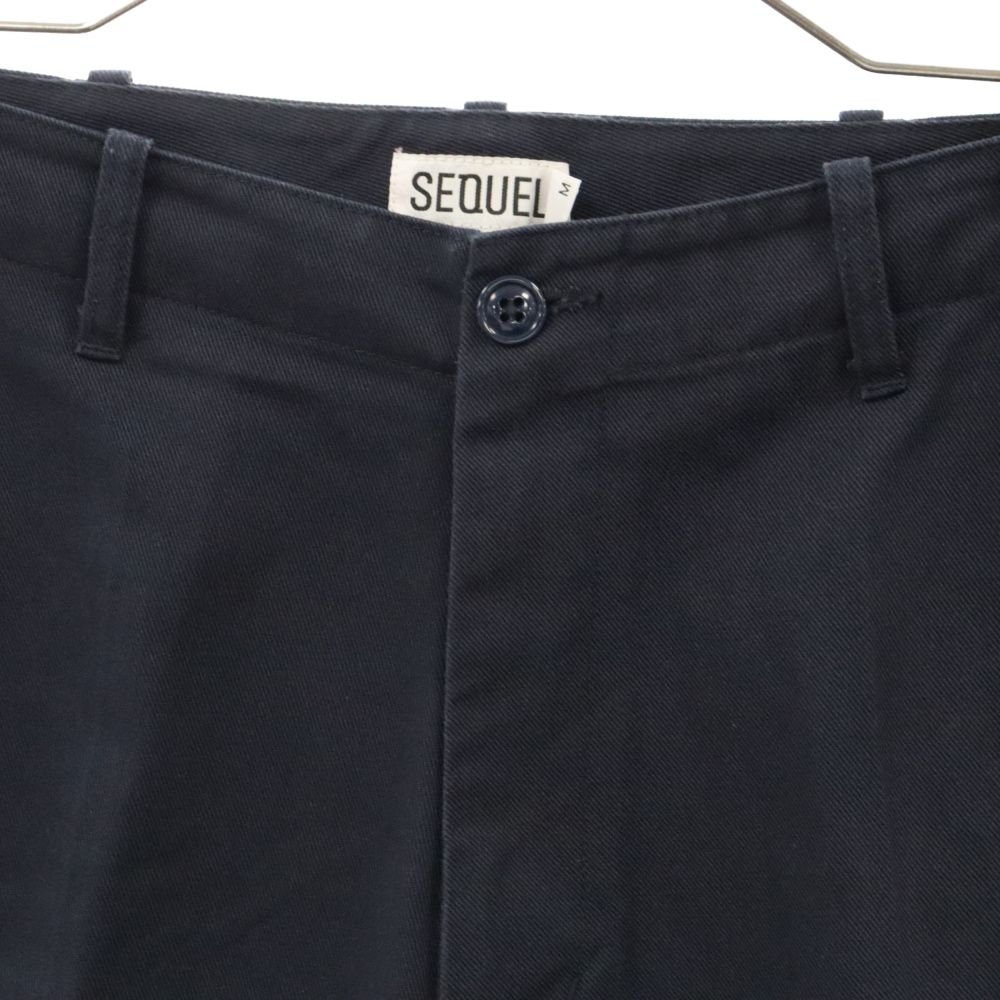 美品 SEQUEL シークエル TYPE-F ネイビー サイズS SEQUEL(シークエル) / CHINO PANTS TYPE-F (SQ-23AW-PT-08