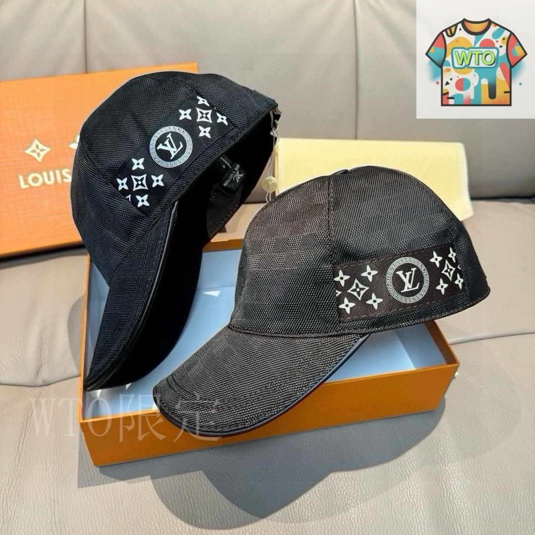 Louis Vuitton ブラック ベースボールキャップ LOUIS VUITTON ブラック ベースボールキャップ Louis Vuitton