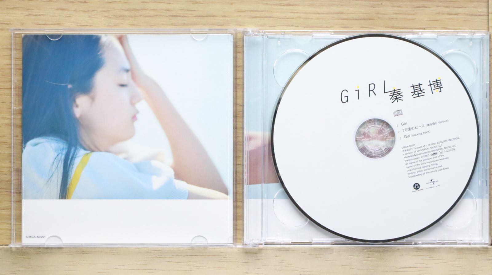 国内盤CD☆秦 基博/Motoi Hata□ Girl(初回限定盤)(DVD付