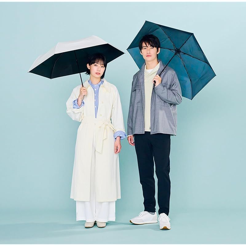 【在庫限り】Waterfront 折りたたみ傘 日傘 兼用 雨傘 アイス ブルー 55cm 210g LESS IS MORE シリーズ 『クイックシャット ライト UV ブロック 折』 シェイプメモリー機能 撥水4級 UVカット99.9% 遮光99.99 折りたたみ傘 Waterfront ウォーターフロント Purple 耐風 Waterfront&frasl;形状記憶クイックシャットライト
