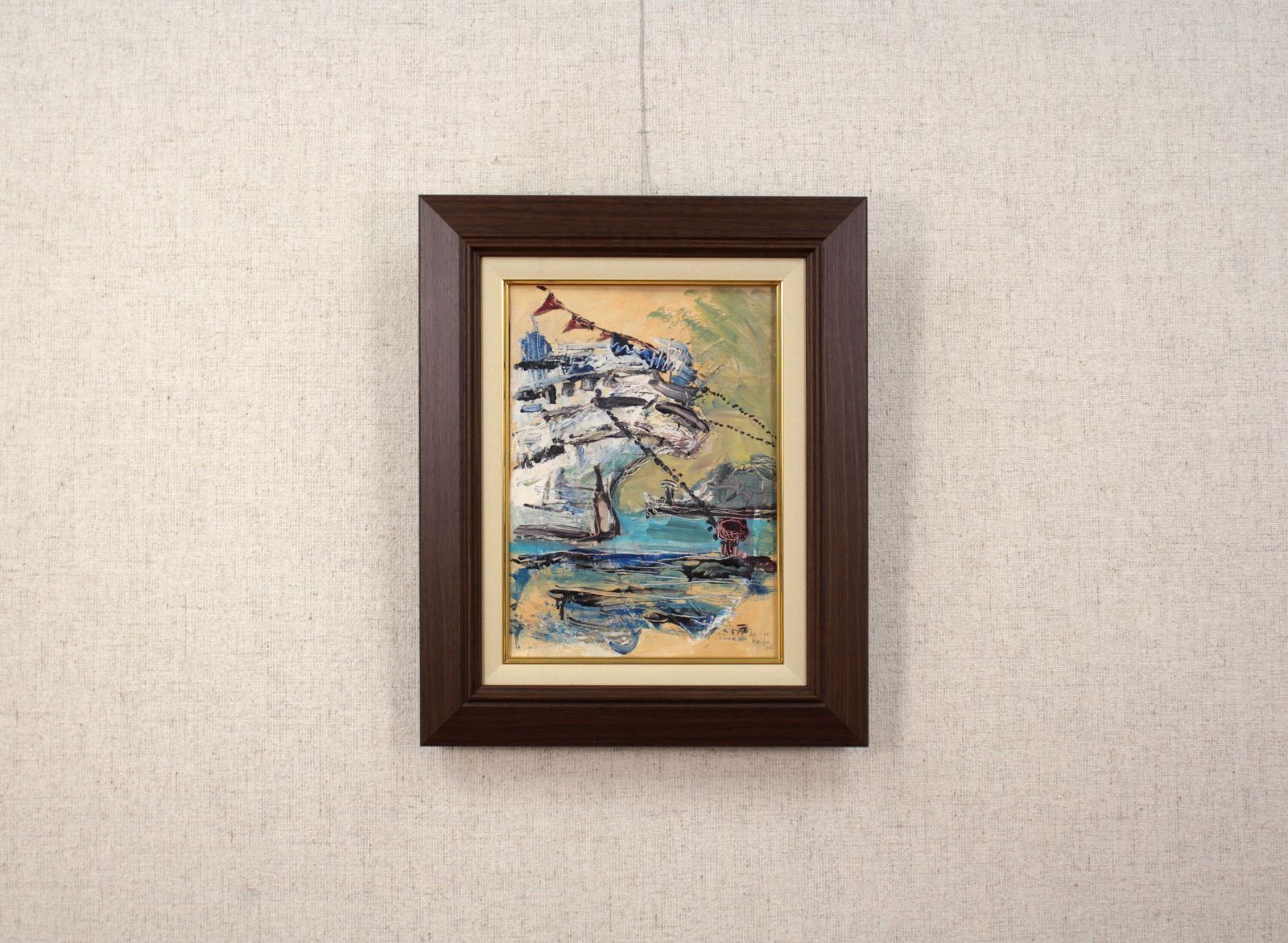 高岡松生 「朝の山」 シルクスクリーン 版画 絵画 高岡松生 「朝の山」 シルクスクリーン 版画 絵画の通販 by