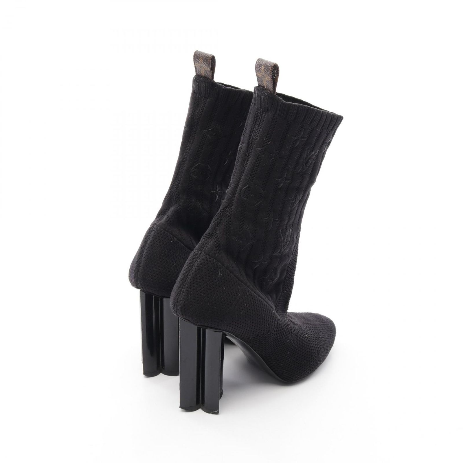 LV シルエットライン ニットブーツ 37 モノグラム シルエット アンクル