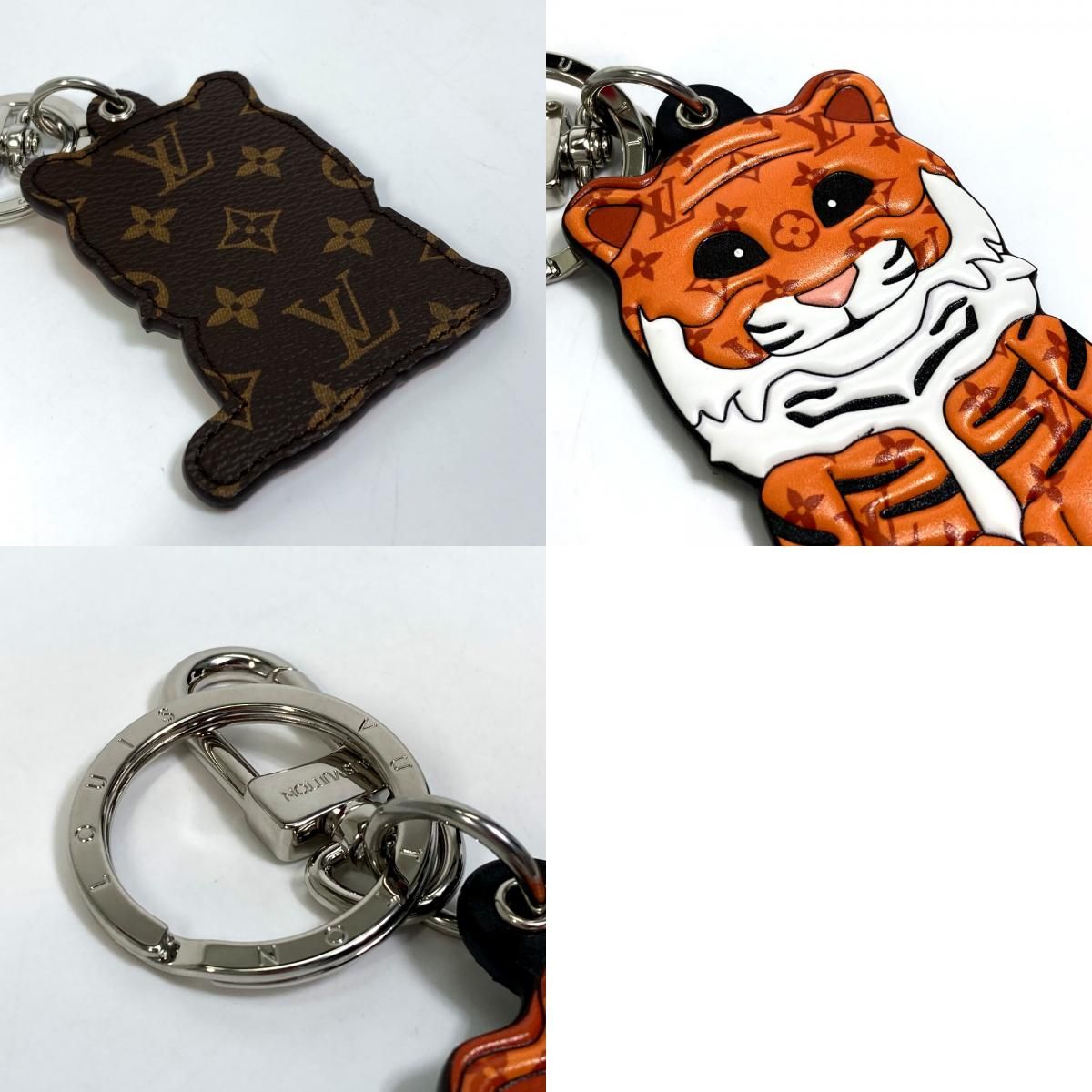 Louis Vuitton MONOGRAM Tiger bag charm and key holder (M77174)