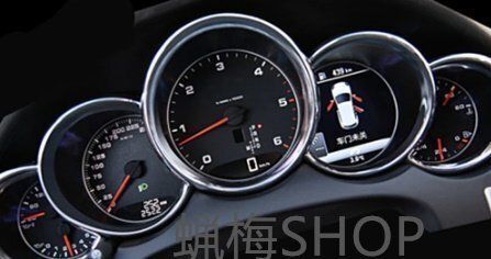 ポルシェカイエン パナメーラ用スピードメーターパネル リングフレームドレスアップカバートリム5PCSセット インテリア シルバ FFCRYSTALESIA_COM