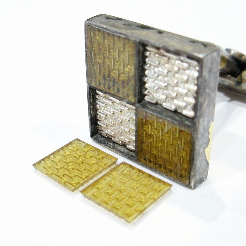 極美品 ルイヴィトン カフス ブトンドゥマンシェット シルバー 925 ダミエ ルイヴィトン LOUIS VUITTON ダミエ ブトン ドゥ マンシェット