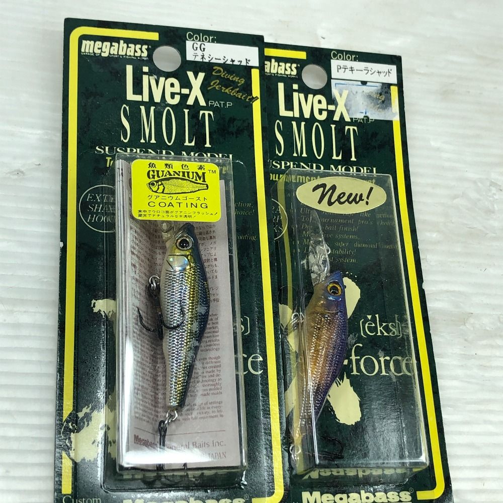 メガバス　megabass ルアー　5個セット　レア ΣΣMegabass メガバス ルアー ライブX スモルト 5個まとめ - メルカリ