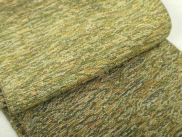 平和屋着物○本場筑前博多織 男性 角帯 霞文 正絹 逸品 DAAT0269ob