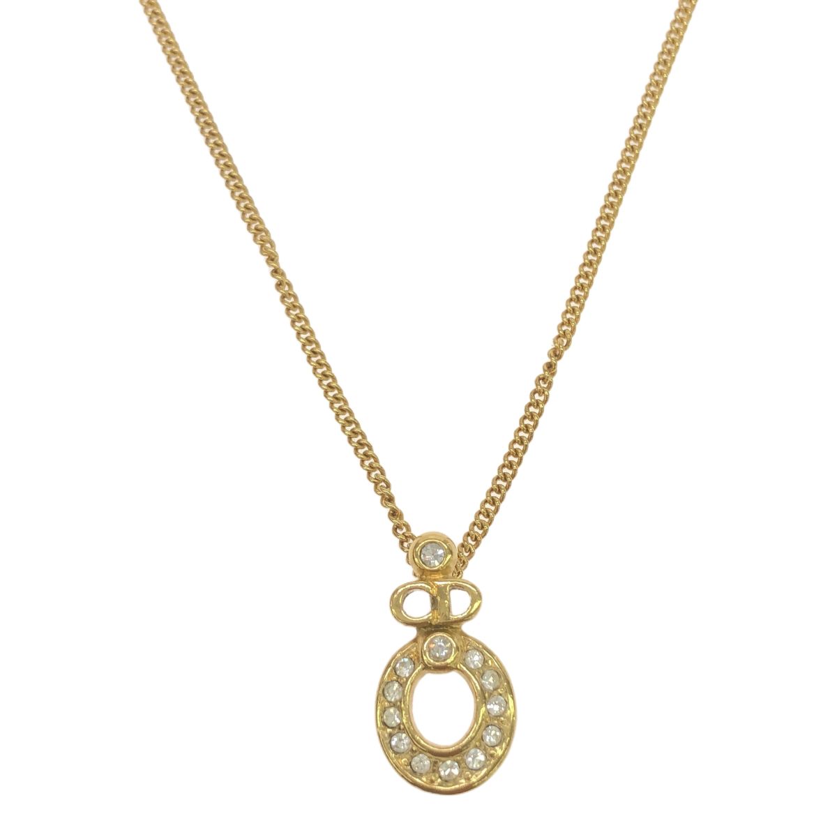 Christian Dior クリスチャンディオール オーブネックレス アクセサリー NECKLACE ACCESSORY メッキ 服飾雑貨 レディース