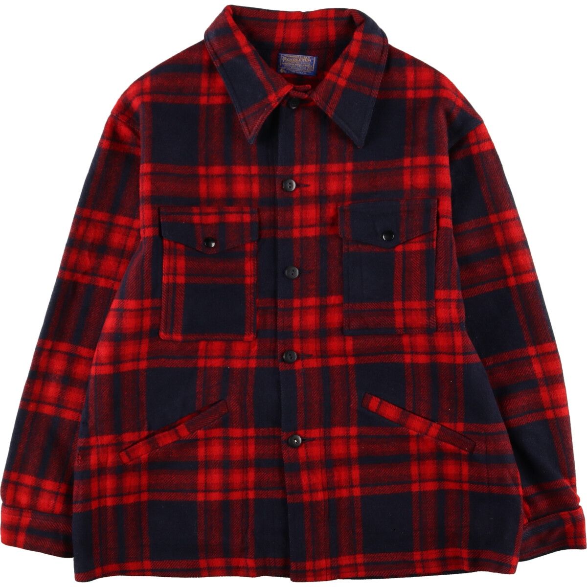 古着 70年代 ペンドルトン PENDLETON チェック柄 ウールジャケット USA 