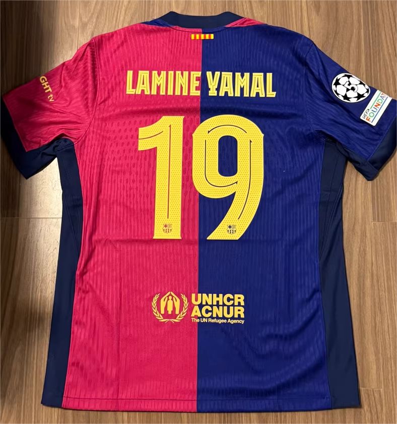 100cm 24-25 サッカーユニフォーム レプリカ ヤマル バルセロナ