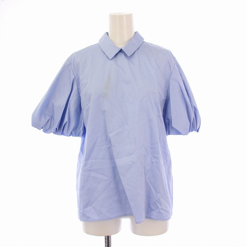 YOKO CHAN◆半袖ブラウス/38/コットン/WHT/YCB-323-395 YOKO CHAN(ヨーコチャン) / 半袖ブラウス/38/コットン/WHT/YCB