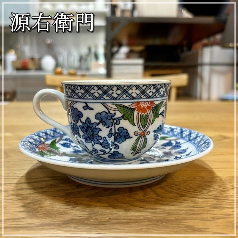 源右衛門　染錦三方割唐草　大皿　１枚 源右衛門窯作 染錦三方割唐草 碗皿 | 有田焼の有光堂 | 源右衛門窯特約