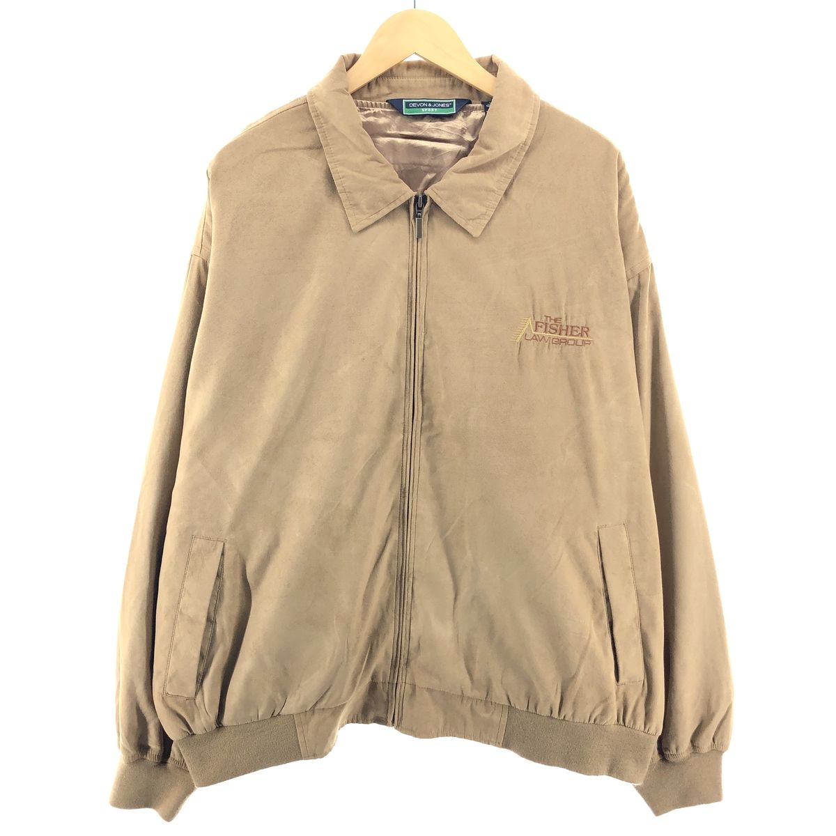 古着 DEVON AND JONES フェイクスエード スイングトップ スポーツ 
