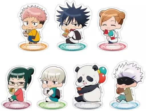 【中古】アクリルスタンド・アクリルパネル 全7種セット 「呪術廻戦 かぷりっこ ほおばるアクリルスタンドコレクション」