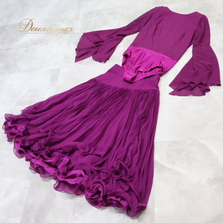 No.4474 DANCEチャコット S ピンク紫スカート★社交ダンス No.4474 DANCEチャコット S ピンク紫スカート☆社交ダンス No.4474