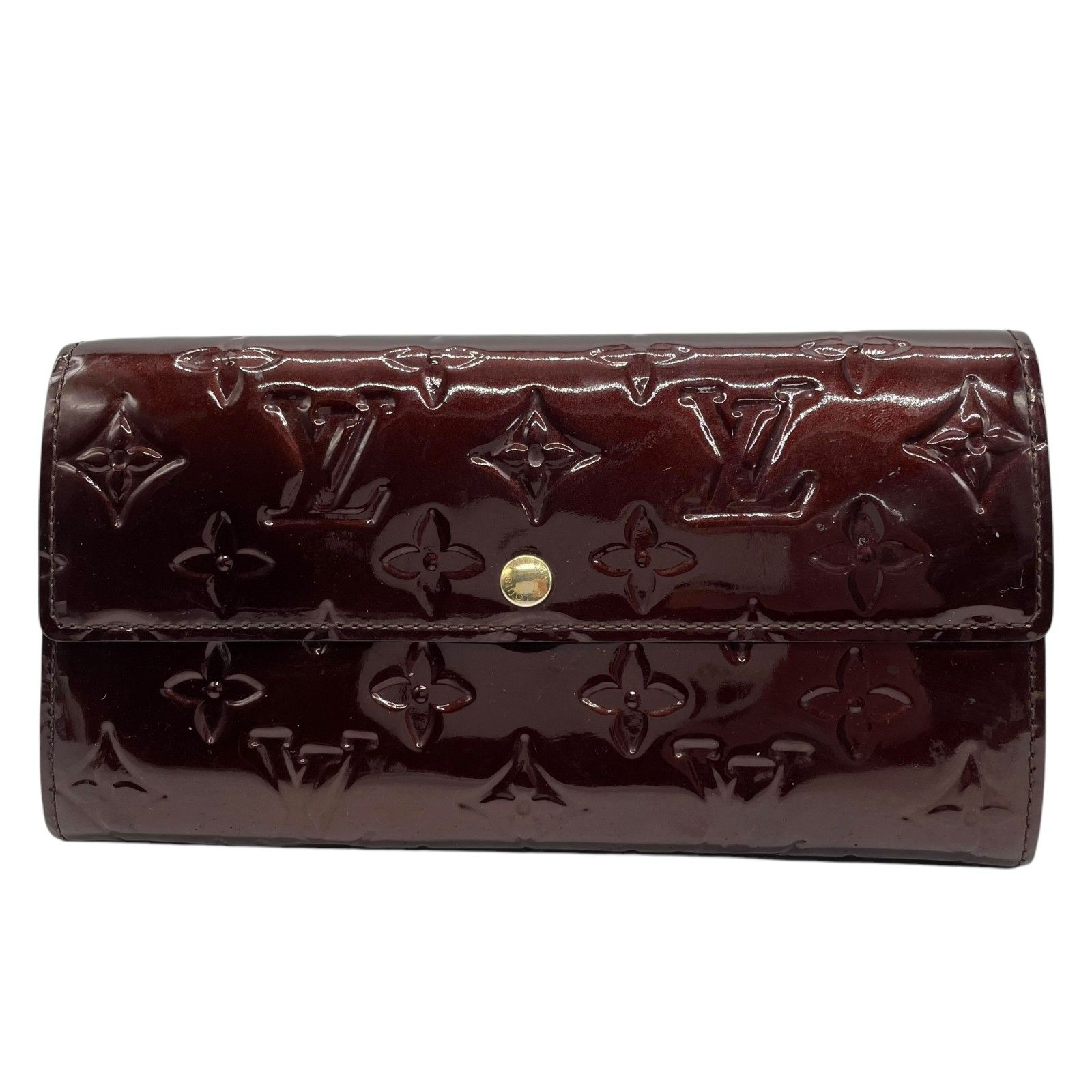 ルイヴィトン ヴェルニ ポルトフォイユサラ 長財布 レザー 光沢