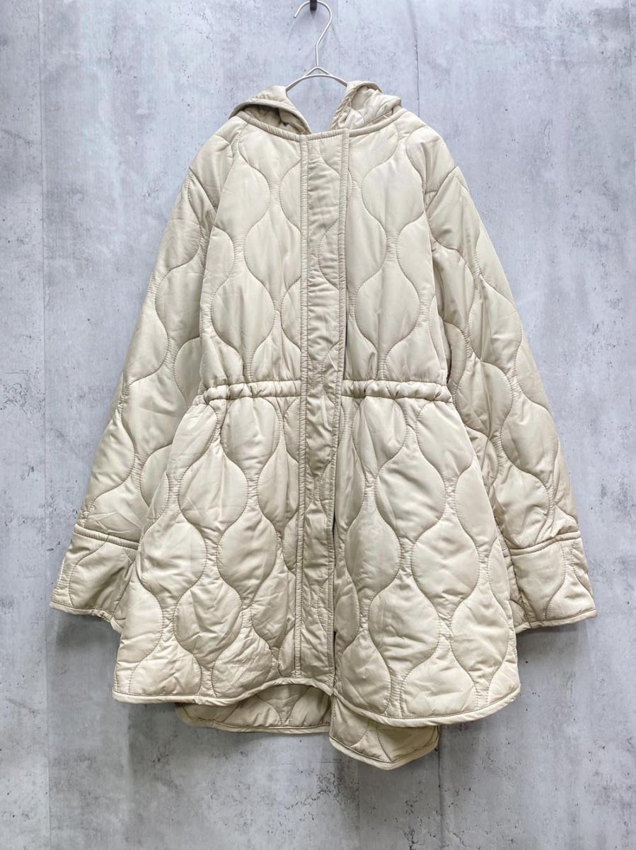 Emma Taylor エマテイラー EM232110168 ミリタリーキルティングドロストハーフ コート size36|ベージュ ◆ ◎レディース