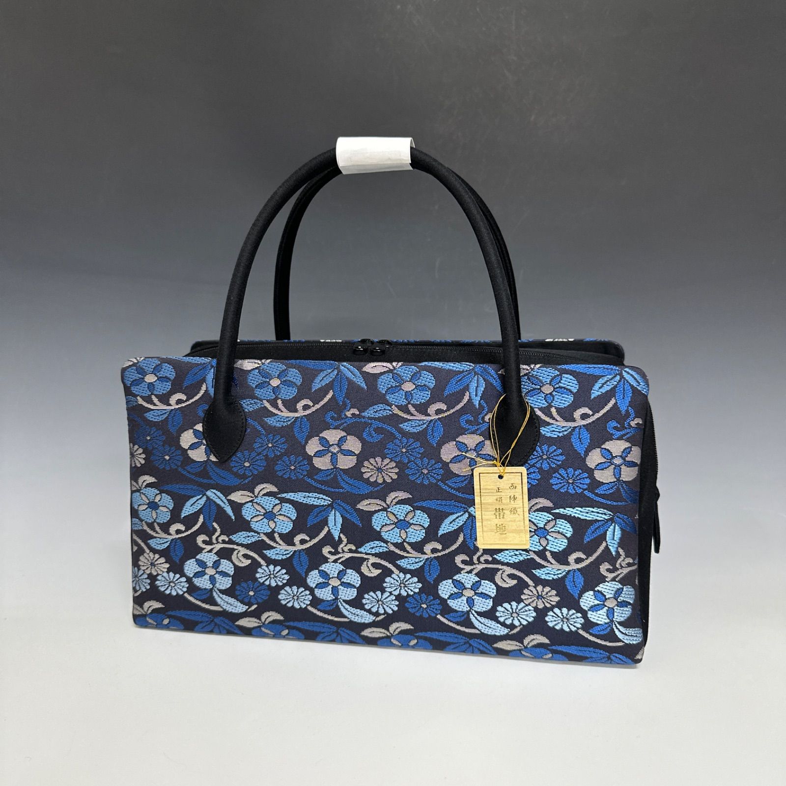 専用★新品◆西陣織帯地使用 正絹 利休バッグ 新品未使用！！特別セール！！京都 西陣 正絹 唐織帯使用 利休バッグ