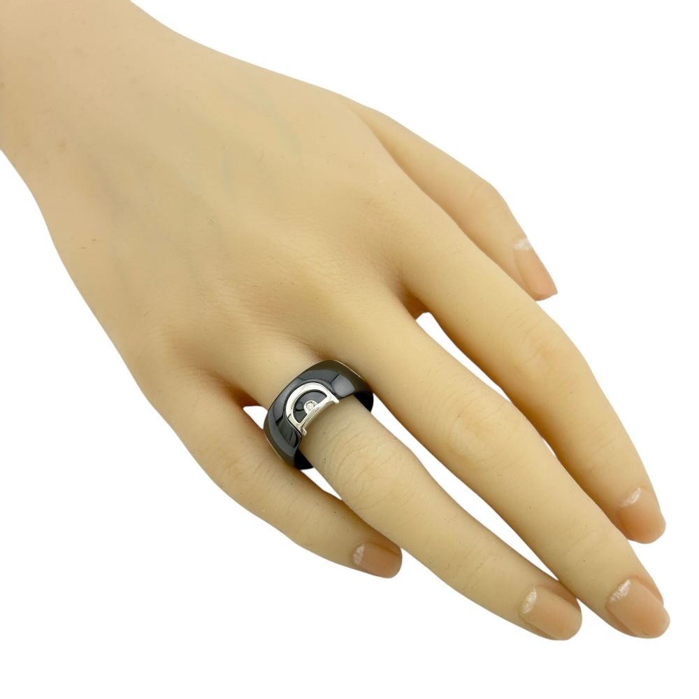 ダミアーニ Dアイコン 1Pダイヤモンド リング 指輪 14.5号 18金 K18ホワイトゴールド ダイヤモンド レディース Damiani ダミアーニ