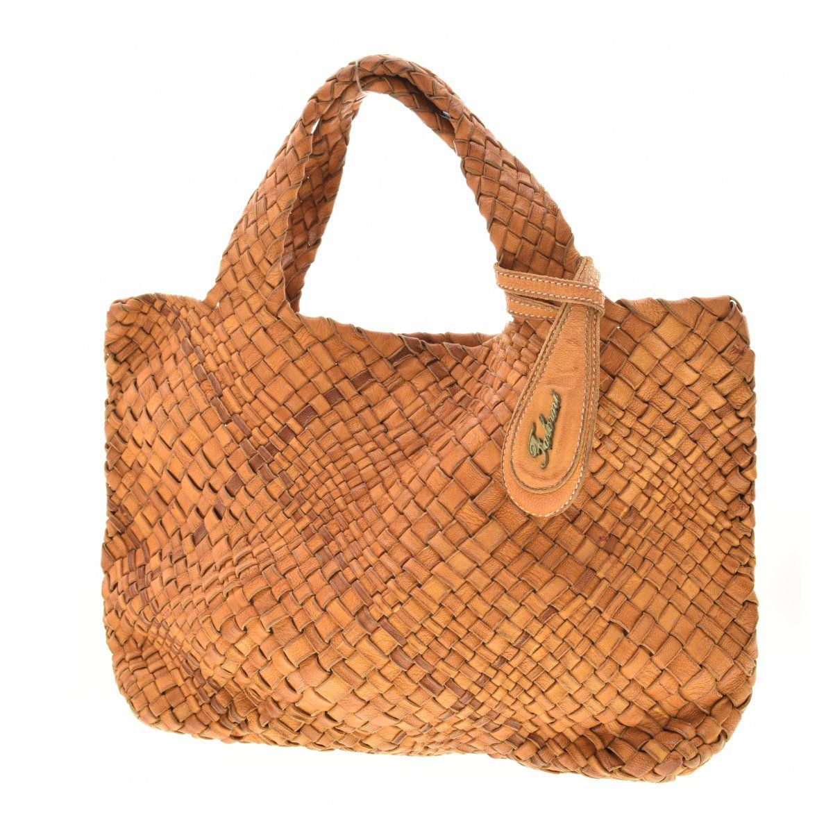 FALORNI】イントレチャート レザートートバッグ - メルカリ