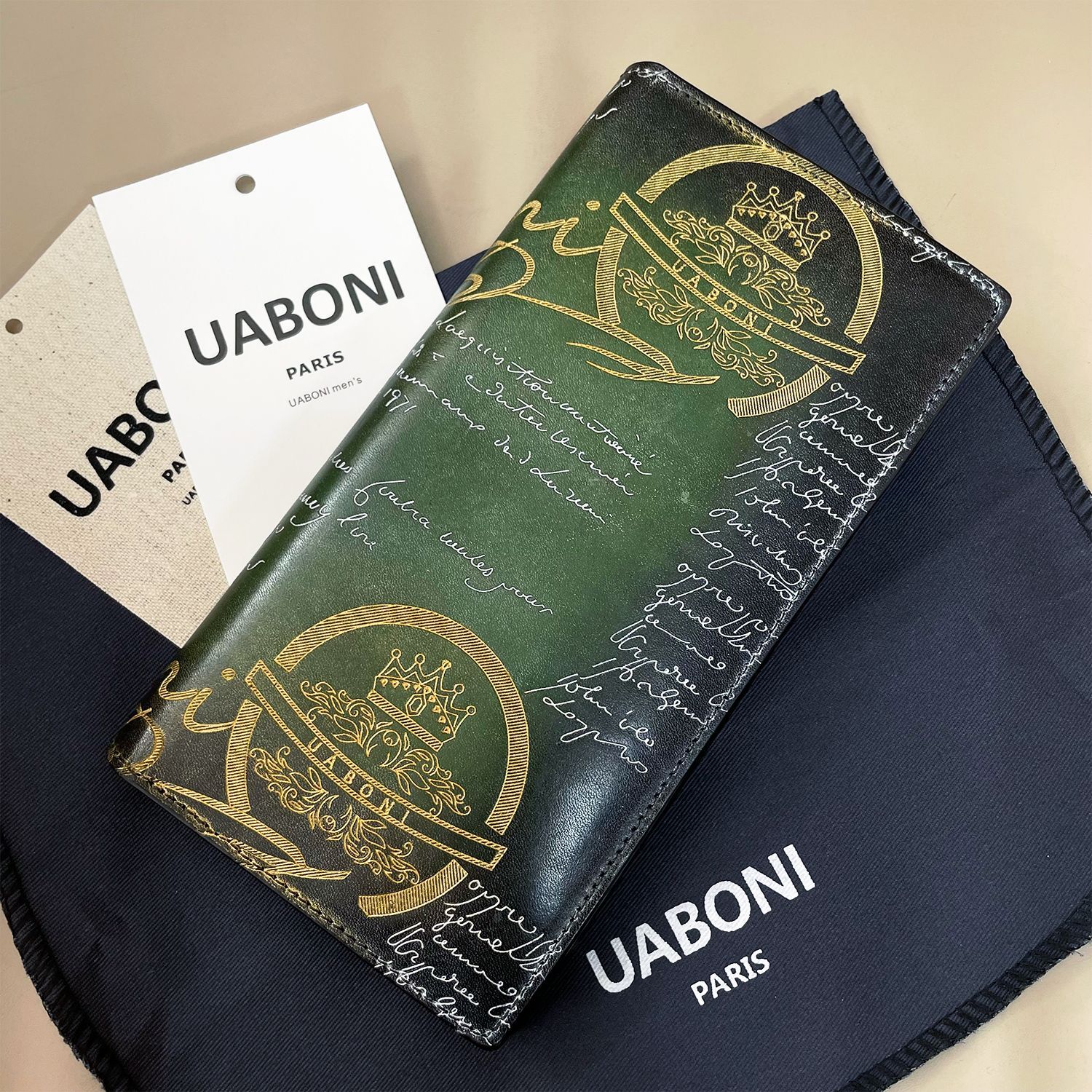 二つ折り財布 長財布 EU製 定価17万 特注限定品 UABONI*ユアボニ*幻の ...