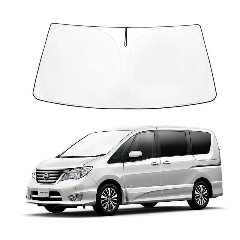 Proadsy フロントガラス サンシェード 折り畳み式 車 シェード 遮光断熱 専用 日産 ニッサン セレナ C25 3代目 2005-2010 アクセサリー 1