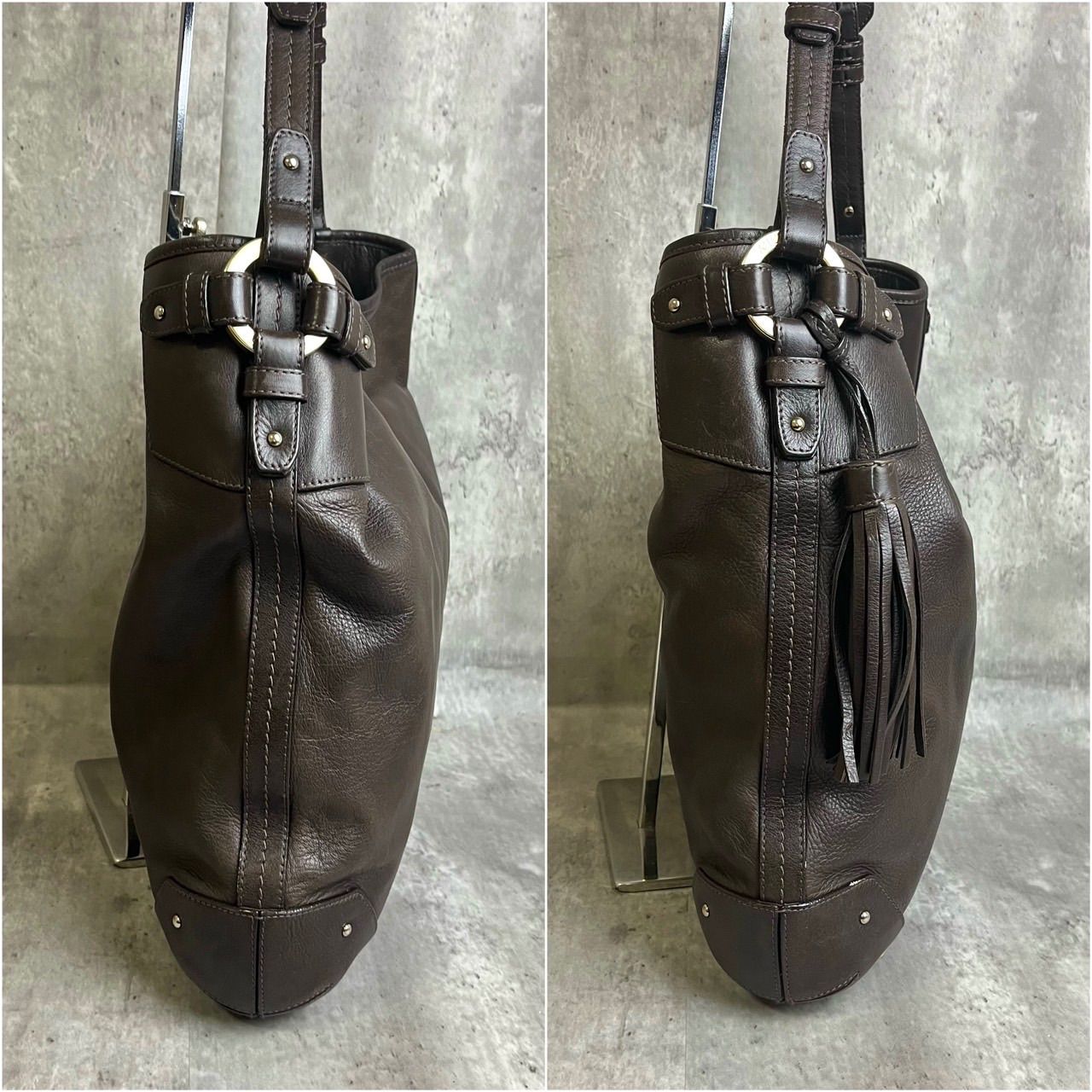 ✨極美品✨ BALLY バリー ワンショルダーバッグ トートバッグ シルバー 
