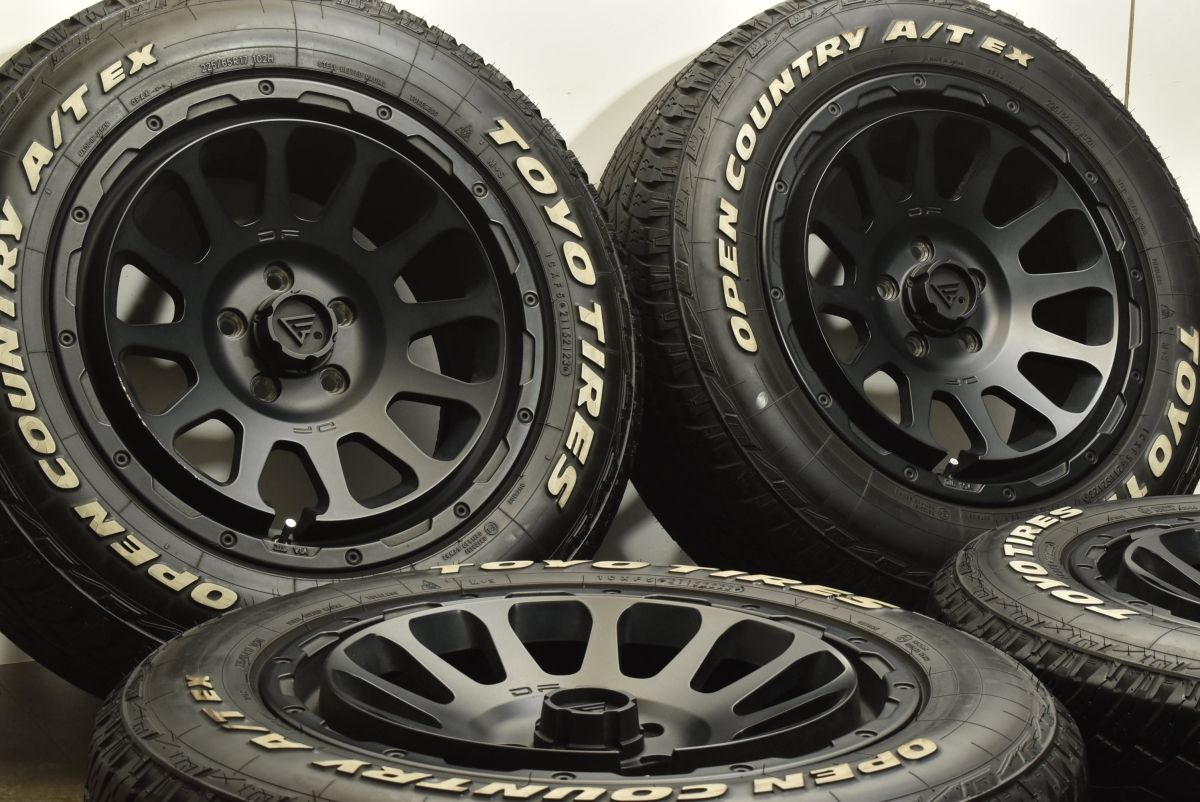 製 ホワイトレター付 デルタフォース オーバル 17in 35 114.3 トーヨー オープンカントリー A T EX 225 65R17 レクサス NX RAV4
