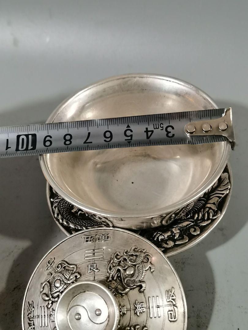 中国茶器 銅器 四大神獣三才蓋碗 茶器 装飾品 工芸品 置物 美術品・アンティーク・コレクション 中国茶器 銅器 四大神獣三才蓋碗