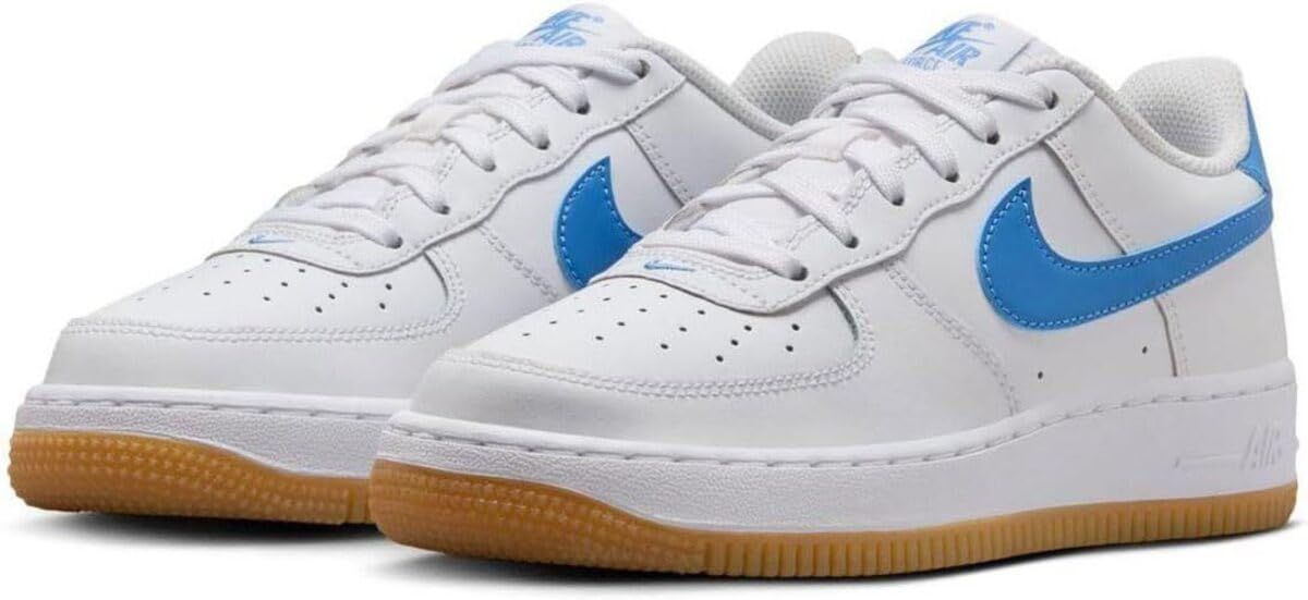 ナイキ エア フォース 1 GS J AIR FORCE 1 GS ホワイト|ブルー FV5948-115 24.5cm 24.5 cm