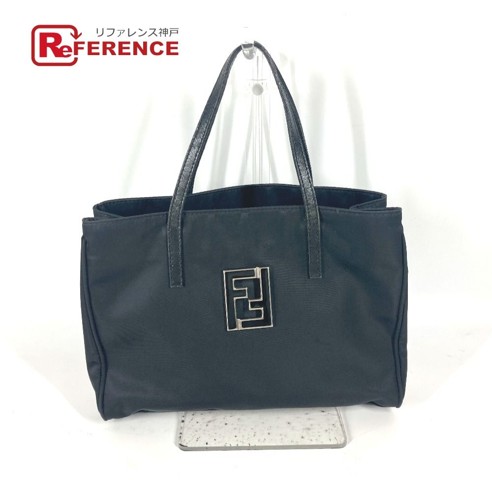 FENDI トートバッグ ナイロン FFロゴ ブラック レザー 【公式通販】
