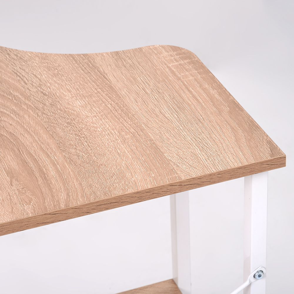 オフィスチェア パソコンデスク セット ナチュラル パソコンデスク L字 120cm 2段ラック付 デスク木製 ミシン台 書斎机 勉強机 MARWIL-DEMENAGEMENTS_CH