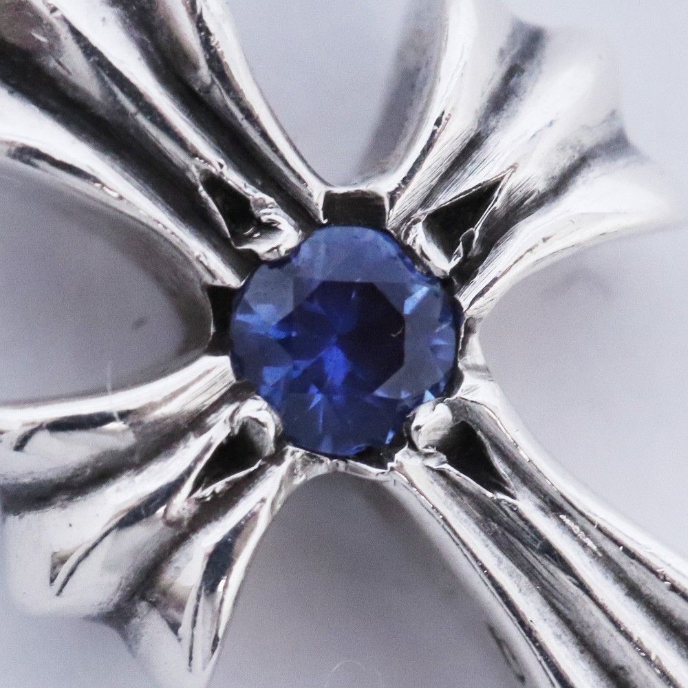 CHROME HEARTS CHクロスベビーファットチャーム with 2Pブルー