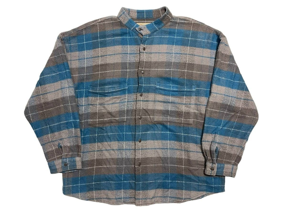 XL 20aw TENDERLOIN テンダーロイン STAND FLANNEL CHECK SHT スタンド フランネル チェック シャツ