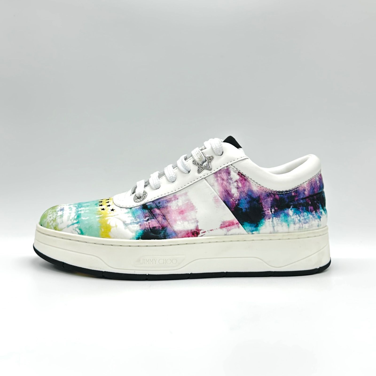 Jimmy Choo Hawaii ジミーチュウ レザー スニーカー レディース 