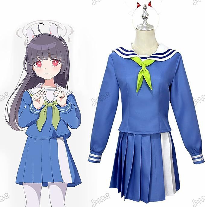 ブルアカ 霞沢ミユ コスプレ セーラー服 長袖 ブルーアーカイブ