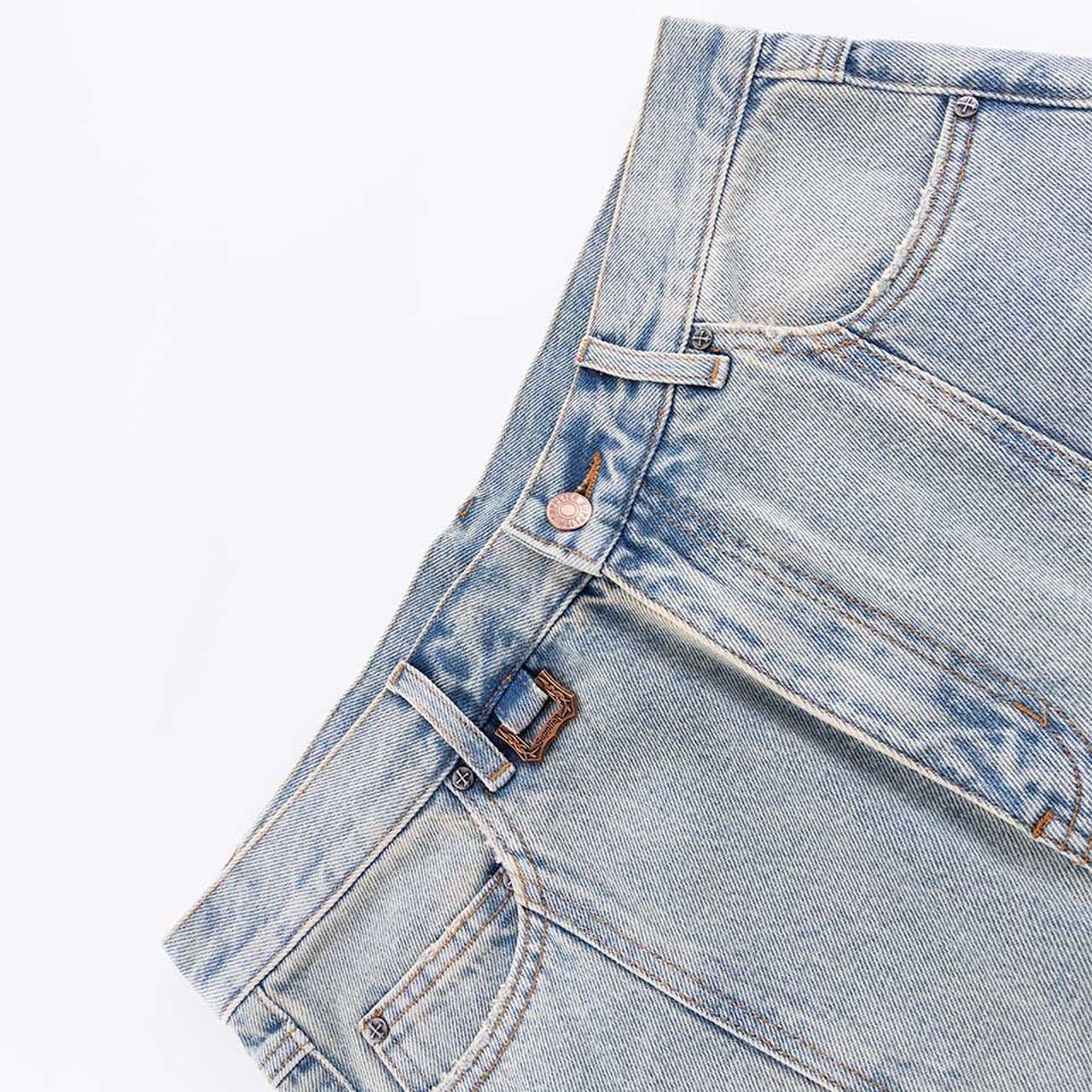 supplier デニム 十字架 SUPPLIER サプライヤー Cross Leather Patch Baggy Denim Pants