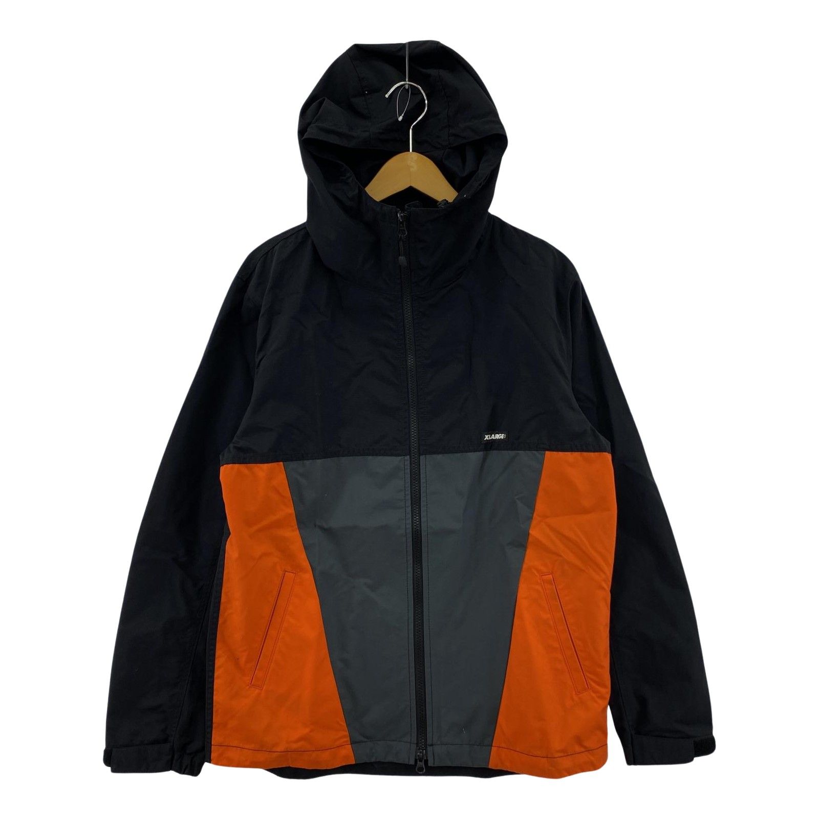 XLARGE エクストララージマウンテンパーカー sizeM/ブラック×グレー 