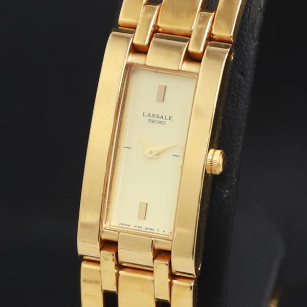 セイコー LASSALE ブレスレット ウォッチ 1F20 ゴールド カラー 時計