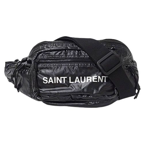 サンローラン ヌックス ナイロン ウエストポーチ ボディバッグ ブラック サンローラン Nuxx Crossbody Bag ウエストバッグ ブランドオフ