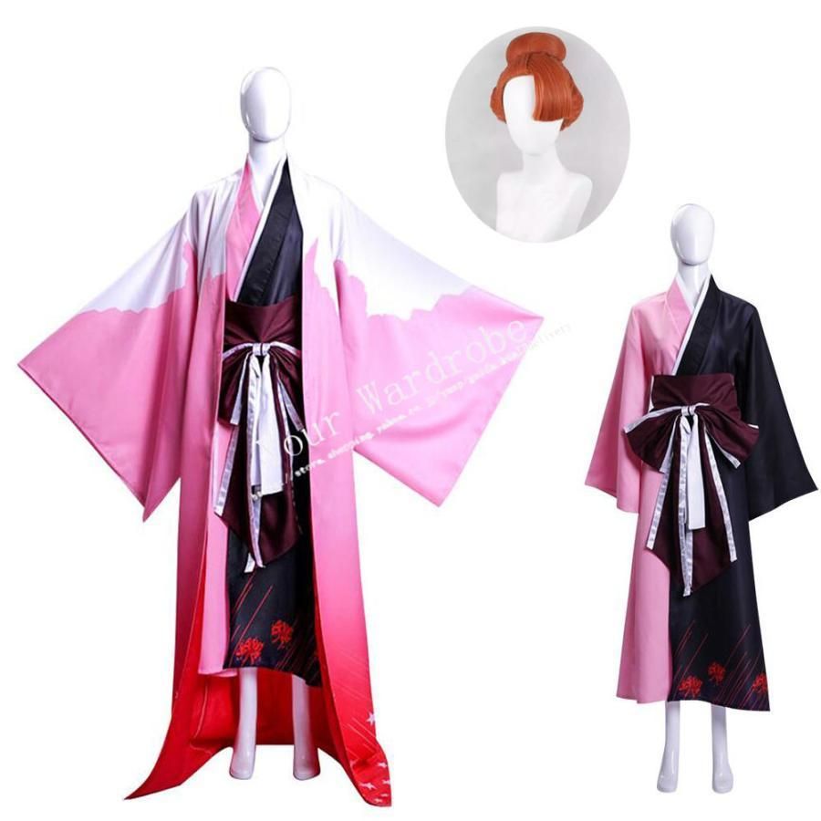 文豪ストレイドッグス 風 尾崎紅葉 コスプレ 衣装 着物 和服 cosplay 衣装 浴衣 コスチューム ハロウィンイベント 変装 仮装 kkkusm