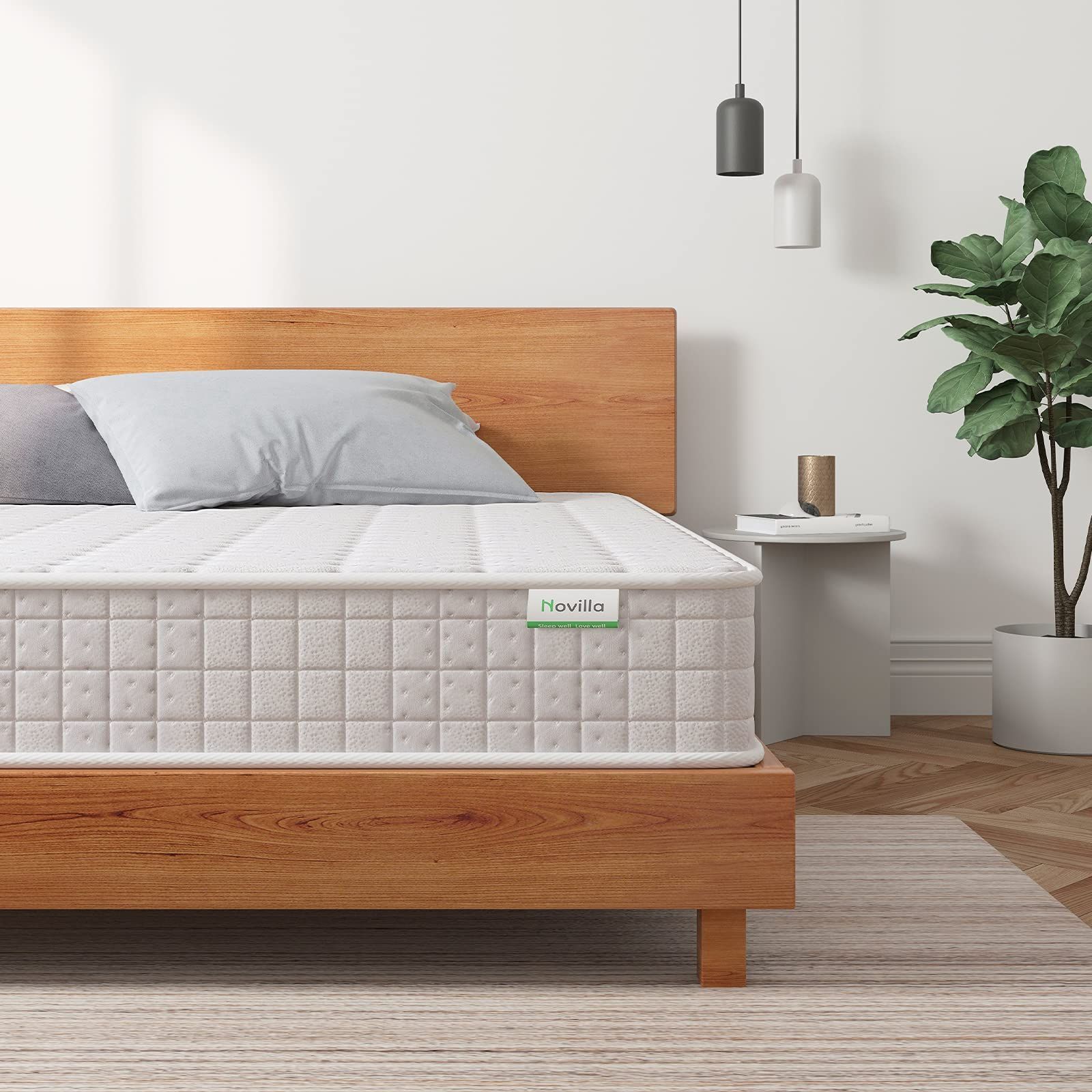 Novilla マットレス シングル 極厚20cm 高反発マットレス ポケット