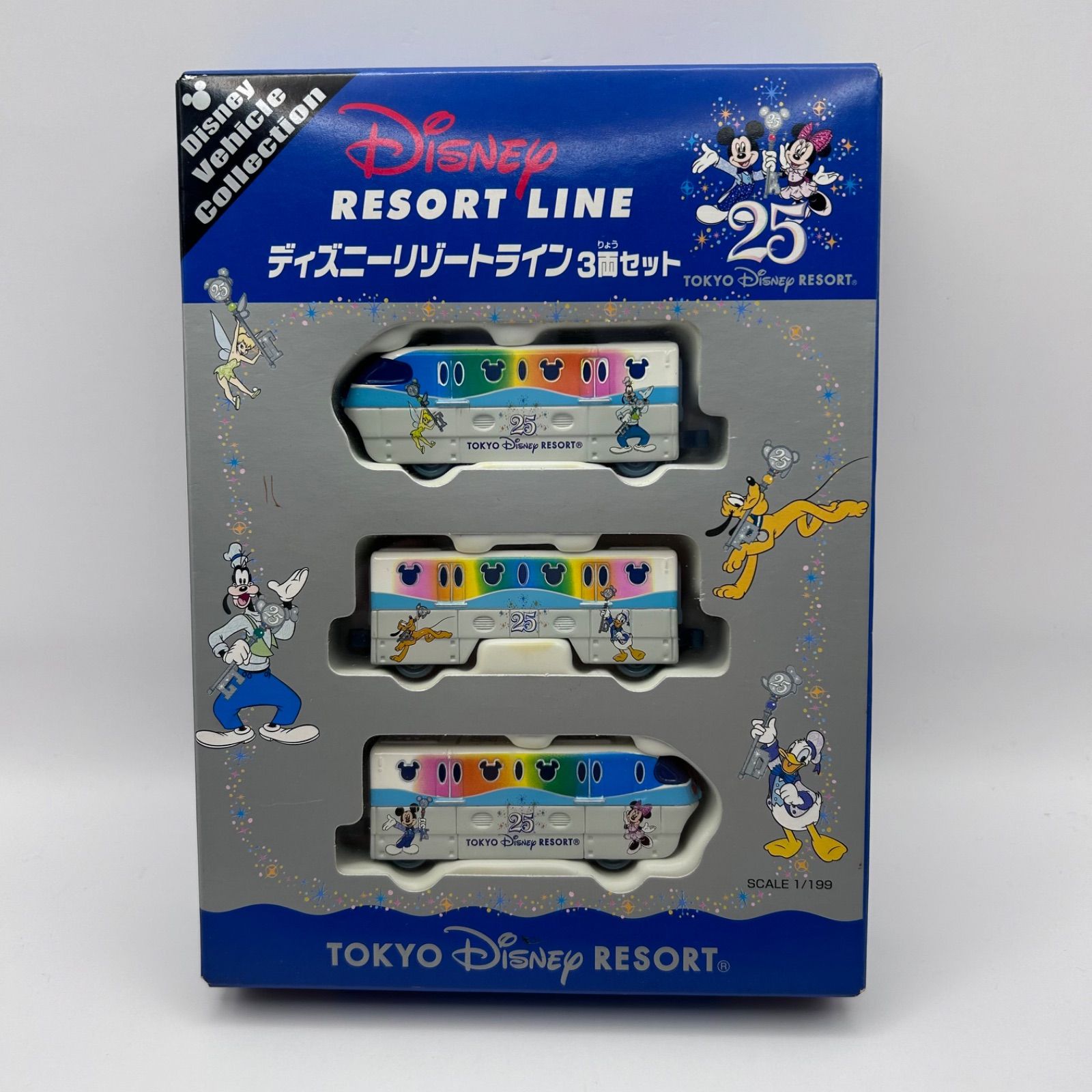 東京ディズニーランド　25周年　リゾートライン3両セット ディズニーリゾートライン 3両セット Disney 東京ディズニーランド 25