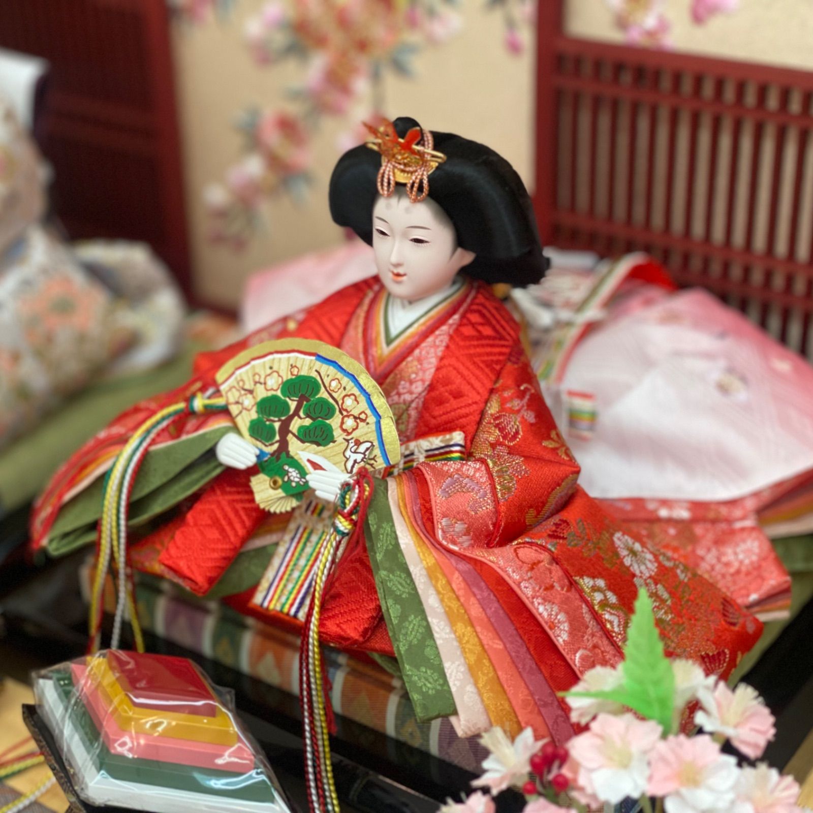 ぷにぷに様】雛人形 雅泉 雛爛漫 親王飾り 紀州塗り 楽天市場】雛人形