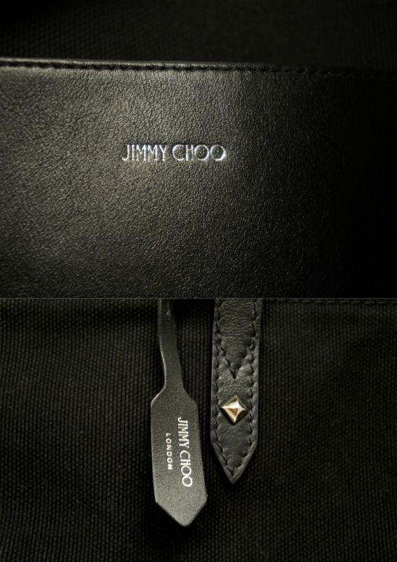 2022美品☆JIMMY CHOO ジミーチュウ LOGO TOTE FFQ A4対応 男女可